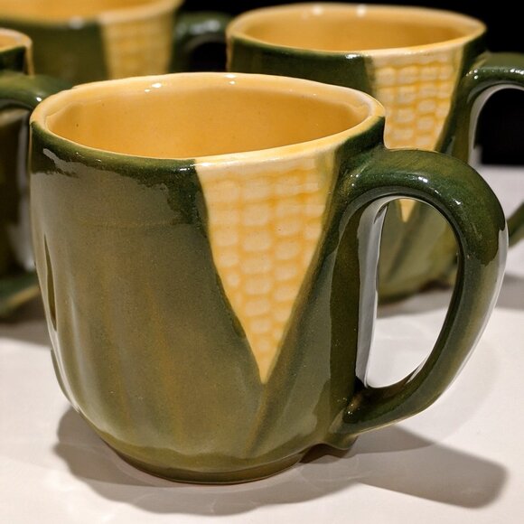 Shawnee “Corn Queen” Ceramic Mugs - Set of 4 - Picture 1 of 5